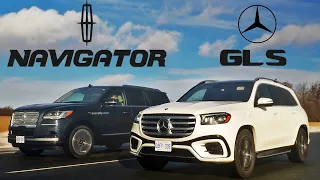 $150k 3Row SUV Battle! 2024 Mercedes GLS vs 2024 Lincoln Navigator.