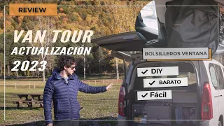 VAN TOUR Actualización camper DIY 2023 con BOLSILLEROS de ventana - TOYOTA PROACE CITY