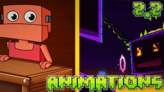 3 Animaciones de Geometry Dash 2.2