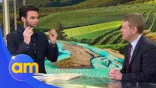 The important reason NZ's Chris Hipkins was confronted with cucumber in live TV interview | AM