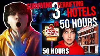 Surviving 3 Terrifying Hotels in 50 Hours..| SAM AND COLBY REACTION | "FINALLY ANOTHER GREAT ONE !"