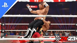 Sami Zayn vs. Chad Gable - Raw - WCW World Heavyweight Championship Match - WWE 2K23 | PS5