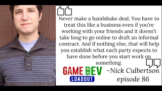 86: Game Development is a Process, Identity, and Marketing Term with Nick Culbertson of Moby Pixel