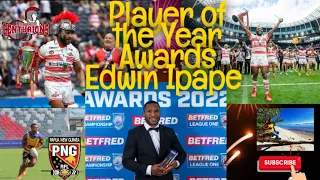 Edwin Ipape Betfred Championship Player of the year 2022. Full Speach 🇵🇬