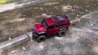 トラクサスTRX4ディフェンダーを走らせてみました。　ラジコンロッククローラー