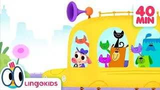 The WHEELS on the BUS 🚌🛞 + More FUN Songs for Kids | Lingokids