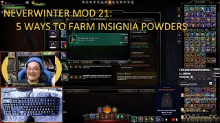 Neverwinter Mod 21: 5 tips on how to farm Insignia Powders for FREE (Worst to Best)