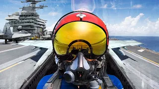 A Day in Life of a US Navy Pilot Living on a US Aircraft Carrier