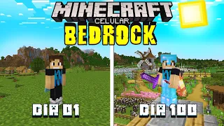 SOBREVIVI 100 DIAS NO MINECRAFT BEDROCK EDITION - 1.19