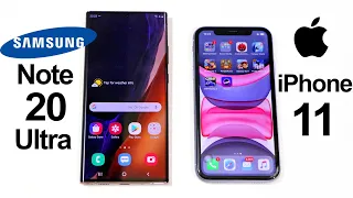 Samsung Galaxy Note 20 Ultra Vs iPhone 11 Speed Test