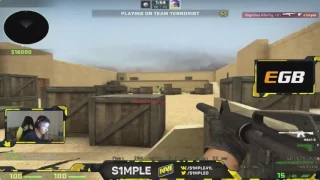 CS:GO 1v1 - s1mple VS k0nfig [Map1: Rifle]