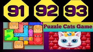 PUZZLE CATS GAME ] Stage 91,92,93 !! GamePlay WalkThrough (iOS & Android ) #faizeegames