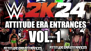 WWE 2K24 - Attitude Era Entrances Vol. 1 (20+ Entrances!)