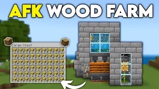 Easy Automatic Wood Farm in 1.20 Minecraft Bedrock & PE