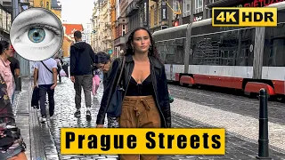 4k Prague streets walk after the rain: Wenceslas Square - Dancing House 🇨🇿 Czech Republic HDR ASMR