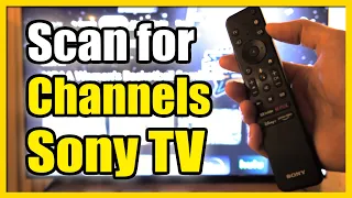 How to Scan for Channels on Sony TV with Google TV (Antenna Air or Cable)