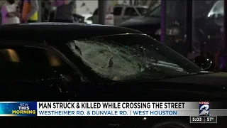 Man struck, killed while crossing street in west Houston, police say