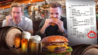 Hur hög nota kan vi få på en brittisk pub?