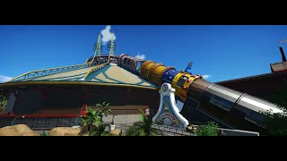 Space Mountain de la terre à la lune PLANET COASTER SHOWCASE