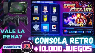 CONSOLA RETRO GAME STICK LITE 10 000 JUEGOS UNBOXING Y REVIEW - ANDERSSO GAME POLVOS AZULES PRECIO