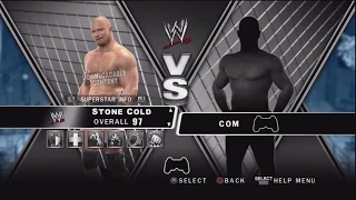 WWE Smackdown vs Raw 2010 Character Select Screen Including All DLC Packs Roster