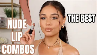 MY GO-TO NUDE LIP COMBOS 😍 | Blissfulbrii