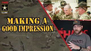 Making a good impression on your drill sergeants in basic training