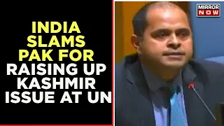 India Slams Pakistan For Raising Up Kashmir Issue At UN | Pak Abusing Multilateral Forums | News