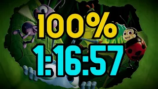 A Bug's Life (PS1) "100%" speedrun in 1:16:57 [Former WR]