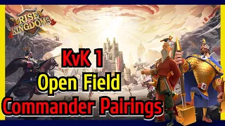 KvK 1 Open Field Commander Pairings [F2P Friendly]