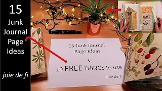 15 Junk Journal Page Ideas ⭐10 Free Things To Use ✅ Easy For Beginners