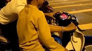 Abang nak ajar adik main moto