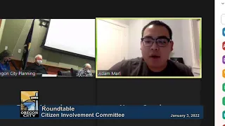 Citizen Involvement Committee (CIC) - January 3, 2022