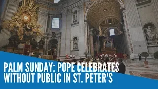 PALM SUNDAY: Pope celebrates without public in St. Peter's