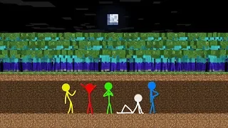 Stickman VS Minecraft: Zombie Apocalypse 3 - AVM Shorts Animation