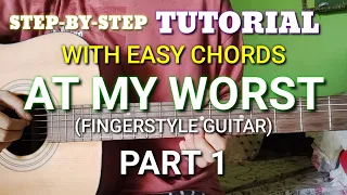 at my worst fingerstyle guitar tutorial with easy chords - abz collado