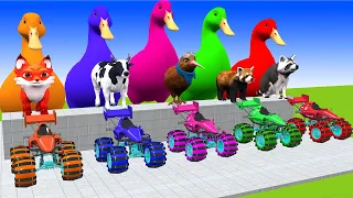5 Giant Duck, Monkey, Piglet, chicken, elephants, cat, cow, Sheep, Transfiguration funny animal 2024