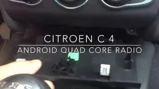 Removal radio  Citroen C4  2010  Quad Core Android 4.4.2