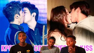 REACTION TO Kpop Idols Controversial Kiss