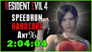 Resident Evil 4 Remake - Hardcore Any% Speedrun 2:04:04 (No Commentary)