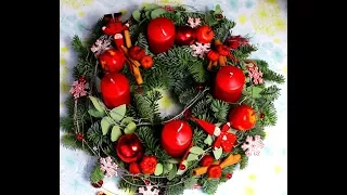 DER ADVENTSKRANZ -EINFACH-KLASSIK-ROT von Cookingflower