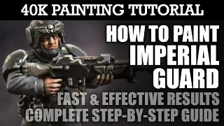 How To Paint IMPERIAL GUARD (Astra Militarum) Painting Tutorial (A technique for ALL units/vehicles)