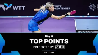 Top Points of Day 4 presented by Shuijingfang | WTT Contender Lima 2023