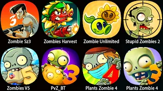 Plants vs Zombies 4,Zombie Unlited,Stupid Zombies 2,Plants Zombies 2 3 4,Zombie Harvest...