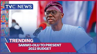 [LATEST] Governor Babjide Sanwo-Olu To Present 2022 Budget To Lagos House Of Assembly