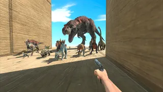 I Saw A Giant T-Rex in A Tube - Animal Revolt Battle Simulator