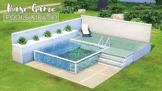 Pools & Patios • Backyard Ideas | Base Game Tutorial | No CC or Mods | The Sims 4