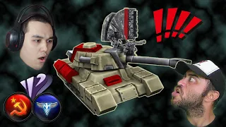 Cheating Noob Among Us Making Buildings Disappear! Illegal OP Unit on Red Alert 2 Yuri's Revenge
