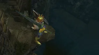 Falling from Firelink Shrine directly to Blighttown