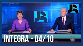 Assista à íntegra do Jornal da Record | 04/10/2021